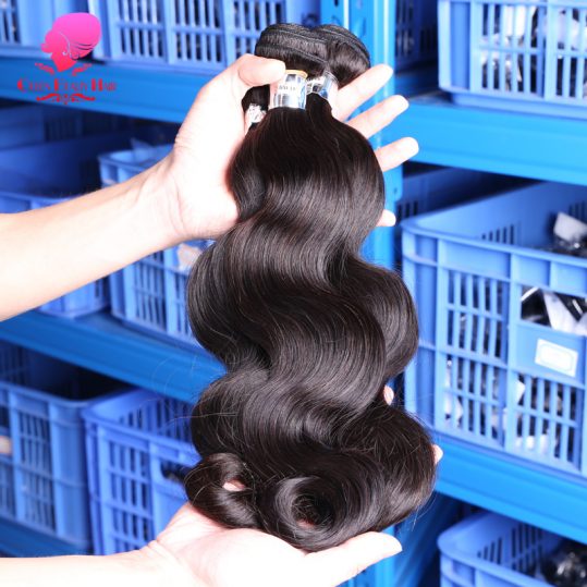 QUEEN BEAUTY HAIR Brazilian Virgin Hair Body Wave 1 Piece Unprocessed Human Hair Weave Bundles Natural Color Hair Free Shipping