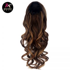 Miss U Hair 20" 50cm 150g Women Long Curly Ponytails Clip In On Hair Extension Pieces Accessories for Halloween