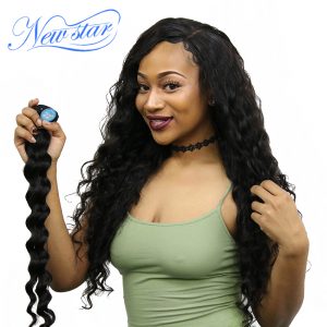 New Star Hair Brazilian Loose Deep Wave Virgin Hair One Bundles 10-30 Inches Natural Color Unprocessed Human Hair Weaving