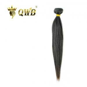 QWB Straight Free shipping 10''~28'' Brazilian Virgin Hair Nature Color  100% Human Hair Weaving
