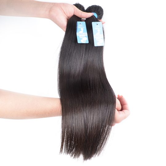 KBL Brazilian Virgin Hair Straight 100% Human Hair Weave Bundles Unprocessed Hair Weft Natural Color 10"-40"