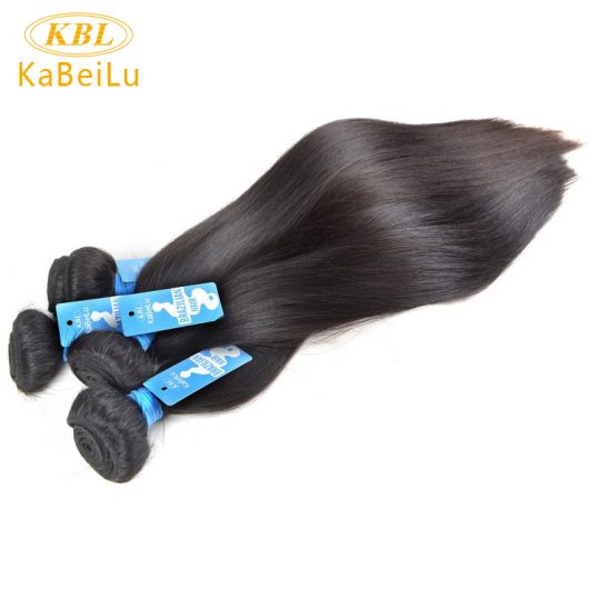 KBL Brazilian Virgin Hair Straight 100% Human Hair Weave Bundles Unprocessed Hair Weft Natural Color 10"-40"