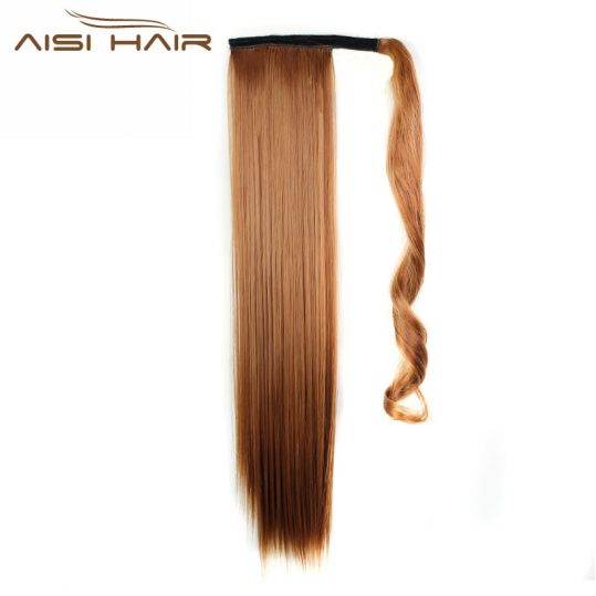 I's a wig 24" 110g 15 Colors Available High Temperature Fiber Synthetic Fake Hair Wraparound Ponytail Extensions for Women