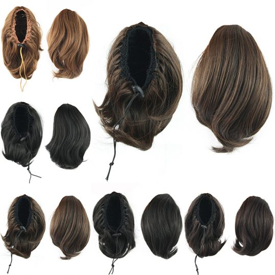 Soowee Bun Hair Ponytails Synthetic Hair Donut Roller Hairpieces Hair Extension Hair Pieces