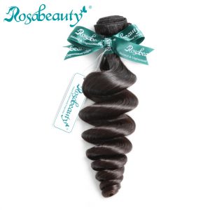 Rosa Beauty Brazilian Virgin Hair Loose Wave 1 Piece 100% Unprocessed Hair Extensions Human Hair Weave Bundles Shipping Free