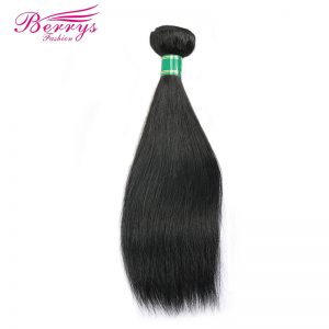 [Berrys Fashion] Brazilian Virgin Hair Straight 100% Unprocessed Human Hair Bundles Raw Weave Hair Extensions 1pc/Lot 8-30 Inch