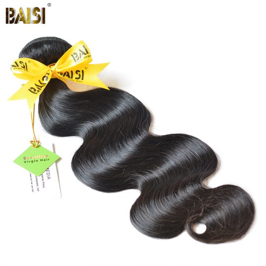 BAISI Body Wave Brazilian Virgin Hair 8-36inch Nature Color 100% Unprocessed Human Hair Bundles Free Shipping