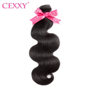 CEXXY Brazilian Virgin Hair Body Wave Nature Color 100% Human Hair Bundles Free Shipping