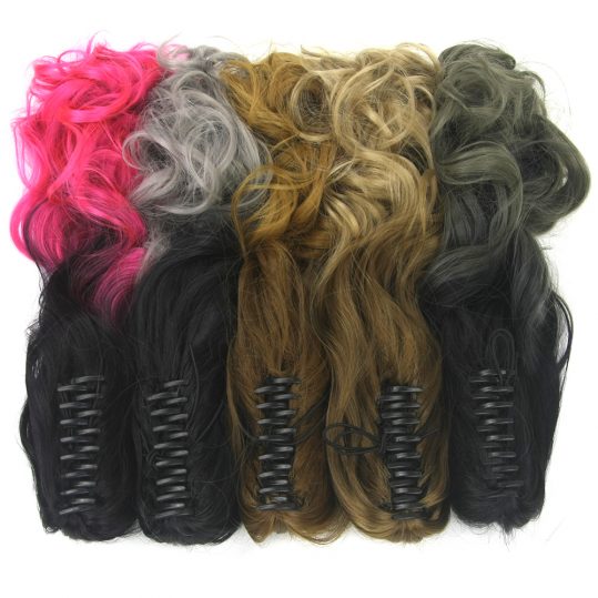 Soowee Curly Brown Ombre Claw Ponytail Synthetic Hair Long Clip In Hair Extension Hairpiece Pony Tail Postizos Cabello Coletas
