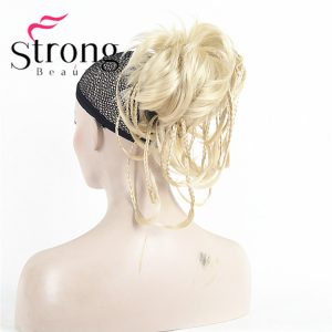 StrongBeauty 12 Inch Adjustable Messy Style Ponytail Hair Extension Synthetic Hair-Piece with Jaw Claw COLOUR CHOICES