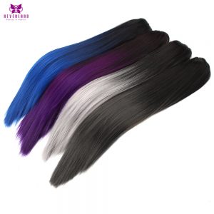 Neverland 20" Straight Claw Ponytail Hairpieces Synthetic Heat Resistant Ombre Hair Clip in Hair Extensions