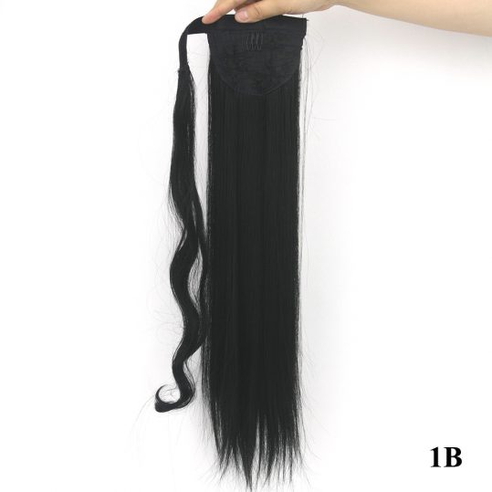 Soowee 10 Colors Long Straight High Temperature Fiber Synthetic Hair Pieces Extensions Pony Tail Hair Drawstring Ponytails