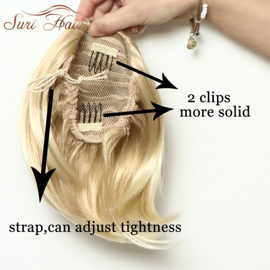 Suri Hair Straight Clip In Ponytail Blonde Synthetic Hair Extension Hairpieces For Women Heat Resistant Fiber
