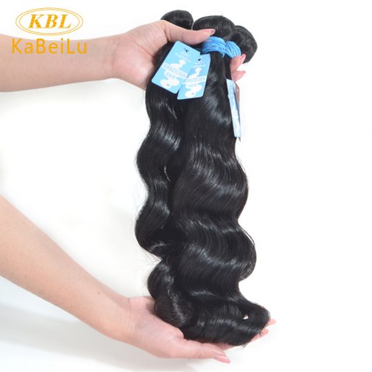 Kabeilu Brazilian Virgin Hair Loose wave 10"-40" 100% Human Hair Weave Bundles Unprocessed Hair extension Natural Color 1B
