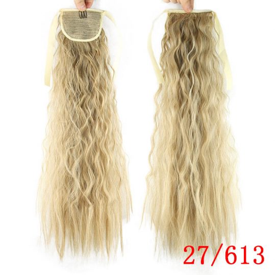 Soloowigs Bouncy Curly Synthetic Hair Extension Long Clip-in Ponytails 8 Color Bang Tails for Women
