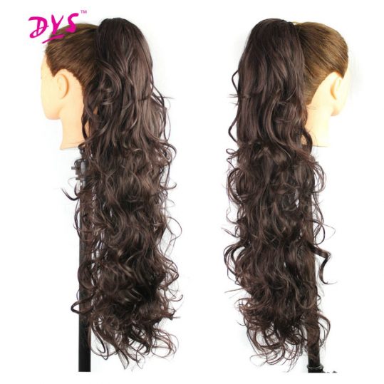 Deyngs 30inch Long Curly Ponytail Synthetic Claw In Pony Tail Hair Tress Extension Natural False Women Hairpiece Heat Resistant