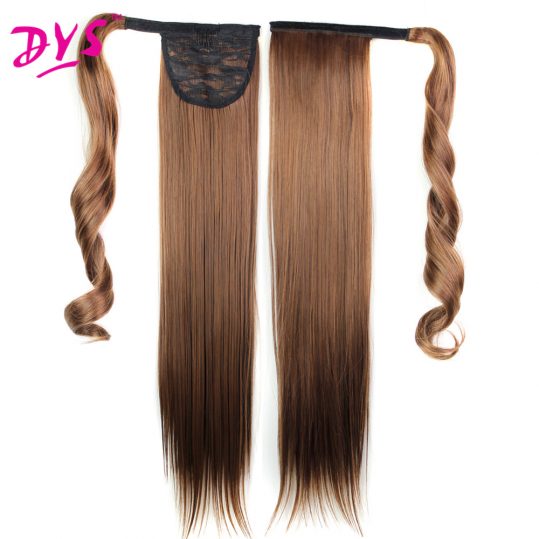 Deyngs Straight Ponytail Hairpieces For Hair Tails With Hairpins False Synthetic Hair Pony Tail Hair Extensions My Little Pony