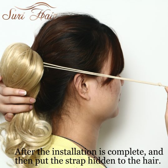 Suri Hair Claw Clip Ponytail Curly Hair Extensions Women's Blonde Synthetic Hairpieces