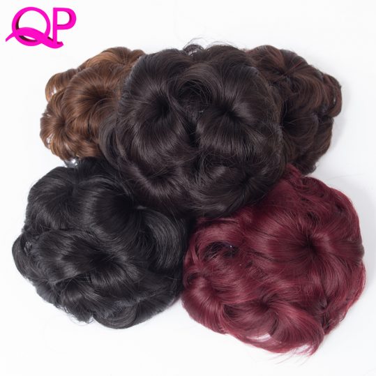 Qp Hair 9 Flowers Curly Synthetic Claw Ponytails Heat Resistant Hair Ponytail Natural Fake Hairpiece Ponytail