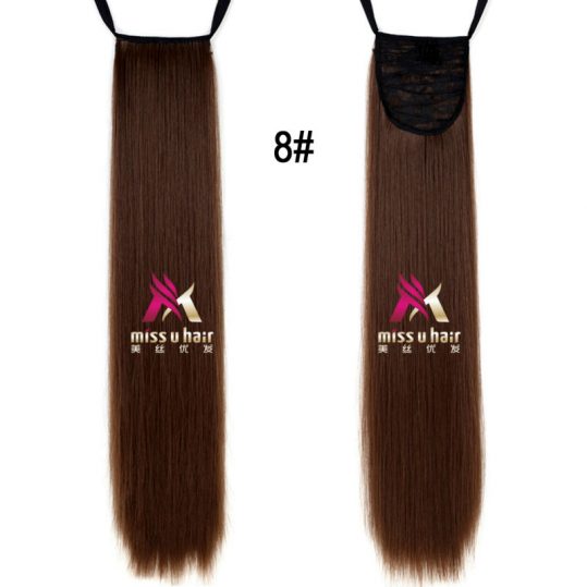 Miss U Hair 24" 60cm 18 Colors Long Straight Ribbon Ponytail Synthetic Clip in Ponytails hair extension