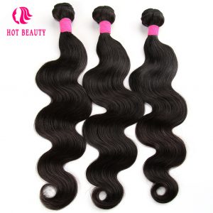 Hot Beauty Hair Body Wave Brazilian Virgin Hair Bundles 10-28 Inch Natural Color 100% Human Hair Weave 1PC Free Shipping