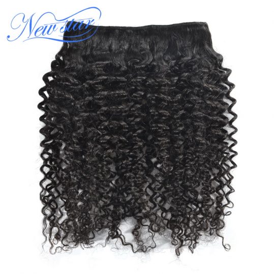 Brazilian Afro Kinky Curly Virgin Hair One Bundles Guangzhou New Star Hair Weaving Unprocessed Natural Color For Black Women