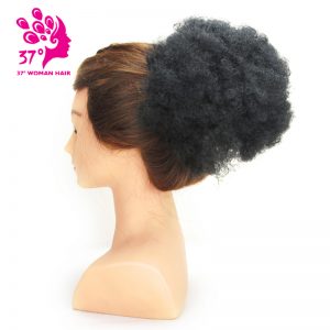 Dream ice's Synthetic hair Curly Chignon Bun Hairpiece Clip-In Natural Color Low Temperature Fiber