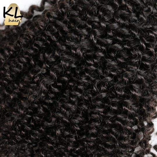KL Hair Brazilian Afro Kinky Curly Virgin Hair Bundles 100 Human Hair Weaving Natural Color 8"~28" Hair Extensions Free Shipping