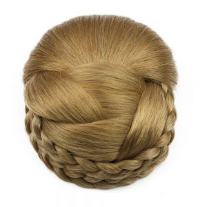 Soloowigs Heat Resistant Fiber Women Black/Blonde/Brown Clip-in Chignon Synthetic Hairpieces for Brides 6 Colors