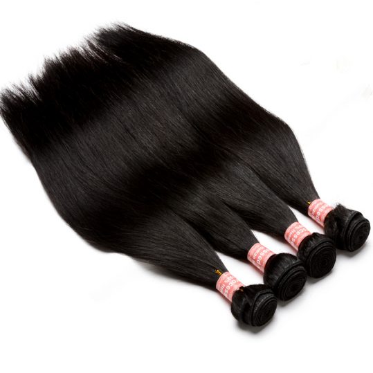 Brazilian Virgin Hair Straight Hair Weave Bundles Honey Queen Hair Products Natural Color 100% Human Hair Weaving Extensions