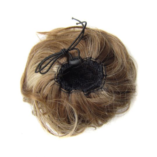 [DELICE] 60g/12cm Women's Elastic Drawstring Clip In High Temperature Fiber Synthetic Hair Curly Chignon
