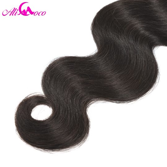 Ali Coco Hair Brazilian Body Wave Hair 1 Piece Natural Color 10-28 inch 100% Human Hair Bundles Non-Remy Hair Free Shipping