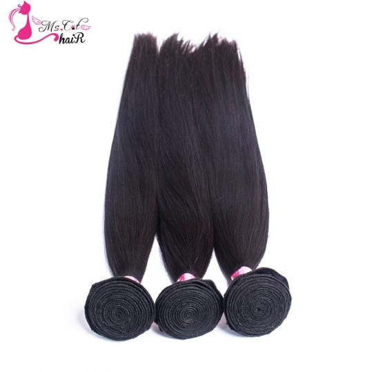 Brazilian Straight Hair 1 Bundle Ms Cat Hair Products 100% Human Hair Bundles Natural Color Non Remy Hair Weave