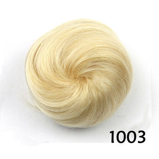 Soowee 8 Colors Synthetic High Temperature Fiber Curly Hair Chignon Clip In Hair Bun Donut Roller Hairpieces