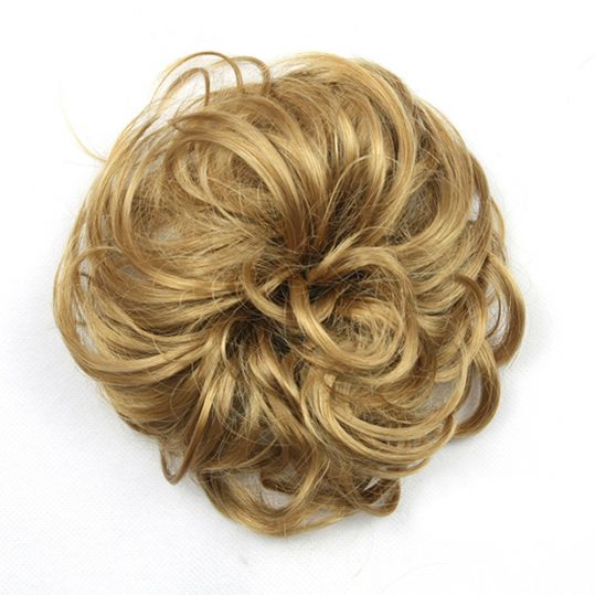 Soowee 30 Colors Available Synthetic Hair Headband High Temperature Fiber Hair Bun Chignon Hair Donut Roller Hairband Scrunchie