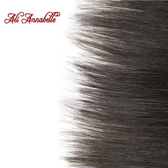 ALI ANNABELLE HAIR Brazilian Straight Hair Lace Frontal Closure 13x4 Swiss Lace Ear To Ear Remy Human Hair Closure Free Shipping