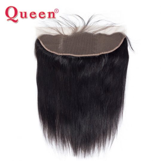 Queen Hair Products Peruvian Straight Hair Weave Bundles 13x4 Lace Frontal Closure With Baby Hair 100% Remy Human Hair Closures