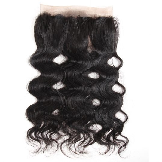 Karizma Body Wave Pre Plucked 360 Lace Frontal Closure With Baby Hair 100% Remy Human Hair Weave Natural Black Color 10-18inch