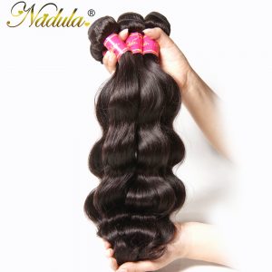 Nadula Hair Brazilian Body Wave Hair 100% Human Hair Weaves  Can Mix Bundles Length Non Remy Hair Weft 8-30inch Natural Color