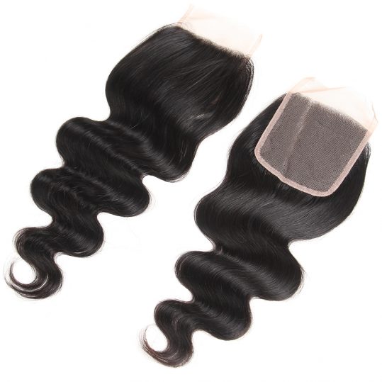 Karizma Body Wave Lace Closure Free Part Remy Human Hair Weave 10-18inches Natural Color 4*4 1 Piece Only