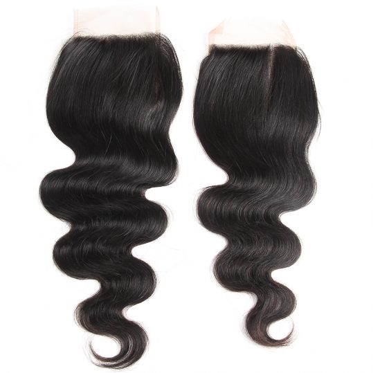 Karizma Body Wave Lace Closure Free Part Remy Human Hair Weave 10-18inches Natural Color 4*4 1 Piece Only