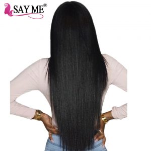 Brazilian Straight Hair Weave Bundles Can Buy 3 Or 4 Bundles Human Hair Bundles With Closure Non Remy SAYME Hair Extensions 1 PC