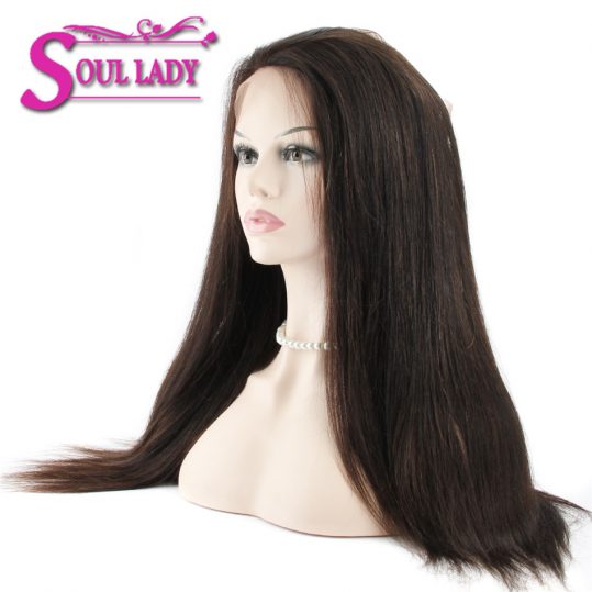 Soul Lady pre plucked 360 Lace Frontal Brazilian Straight Human Hair Free Part Closure Swiss Lace Remy Hair 1 Piece 10-20inch