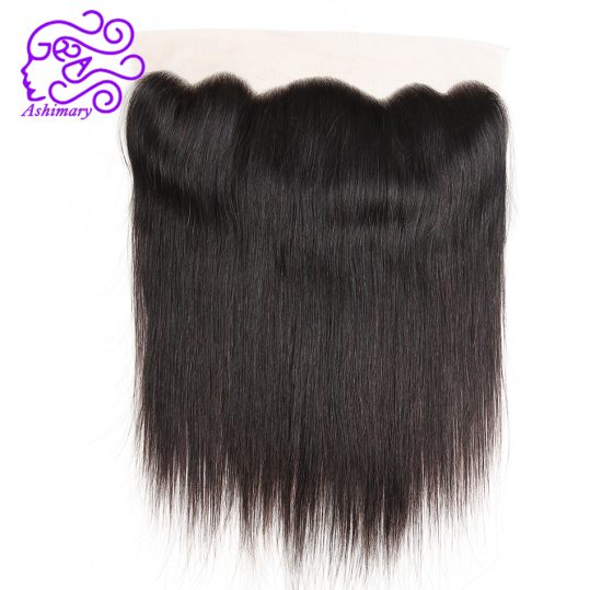 Ashimary Hair 13*4 Ear to Ear Lace Frontal Closure Brazilian Straight Human Hair Free Part Natural Color Remy Hair Free Shipping