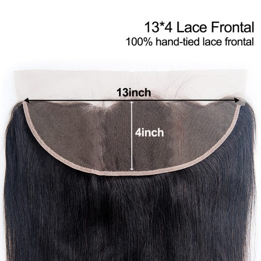 Lumiere Hair Brazilian Straight Lace Frontal 13x4 Ear To Ear Frontal Closure With Baby Hair Free Part Remy Human Hair 8-20 inch
