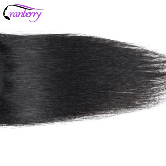 Cranberry Hair Three Part Straight Hair Lace Closure 8-20 inches Natural Color Remy Human Hair Closure Can Be Dyed Free Shipping