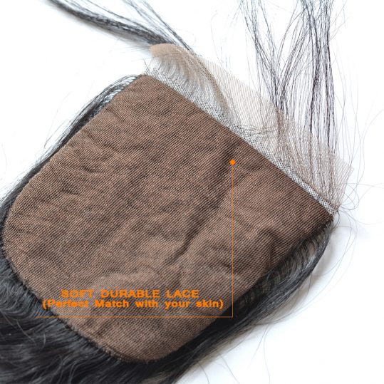 BAISI Peruvian Straight Silk Base Closure,Free Part Size 4*4,100% Virgin Hair Free Shipping