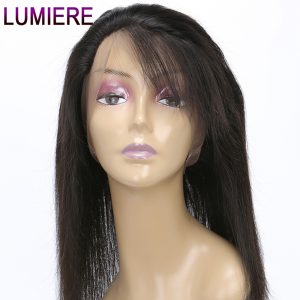 Lumiere Brazilian Straight Pre Plucked 360 Lace Frontal Closure With Baby Hair Adjustable Strap Can be Bleached Remy Human Hair