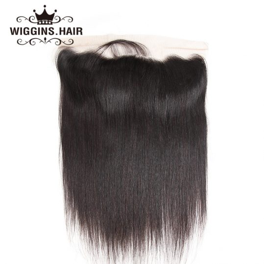 Wiggins Brazilian Hair Lace Frontal Closure Straight Hair  Ear To Ear 13x4 Closure With Baby Hair 100% Human Hair Non Remy