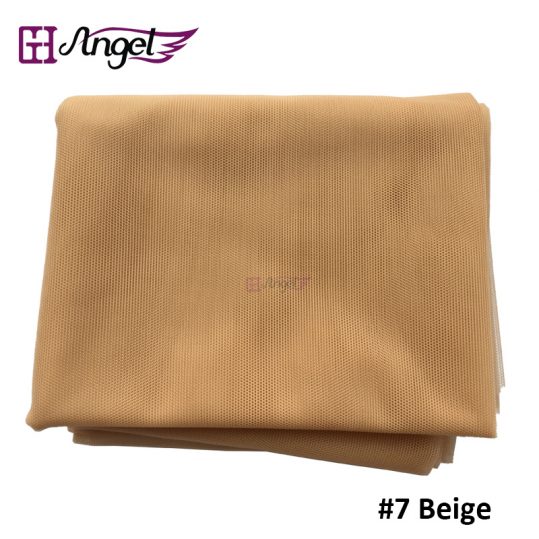 Angels Swiss Lace Net For Wig Making And Wig Caps Lace Wigs Material Lace Closure Accessories 7 colors available #Beige